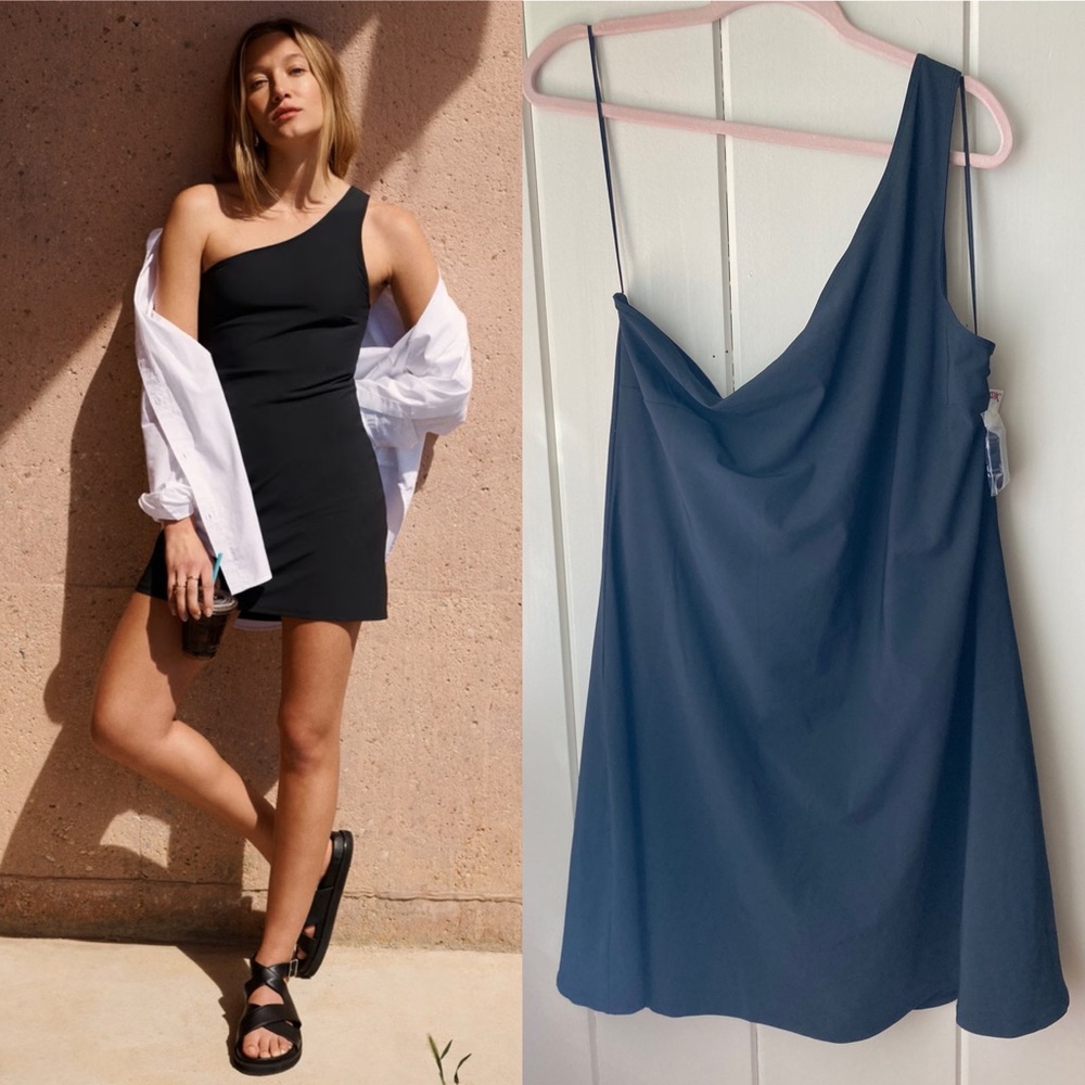 NWT Abercrombie & Fitch One Shoulder Traveler Mini Dress XXLT Tall